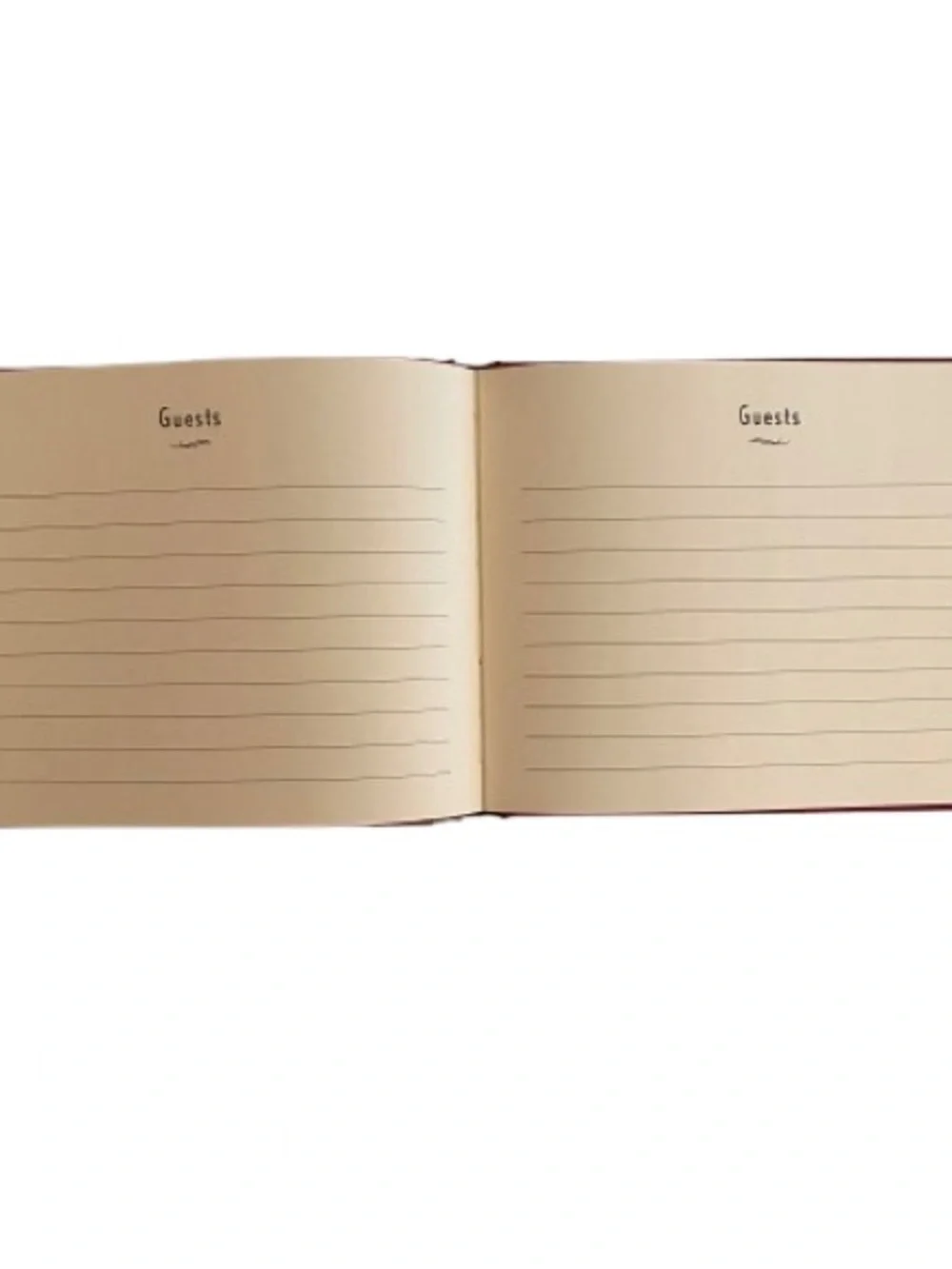 Hallmark Red Leather Guest Book 9.25” x 7” NEW in Box 72 Lined Pages LTH4398